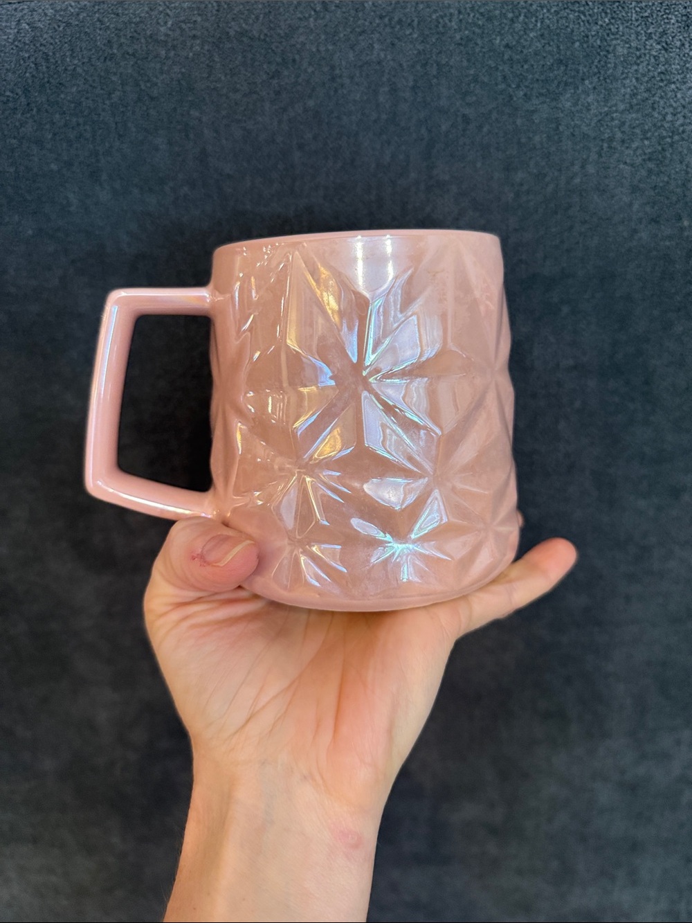 Starbucks Pink Prism Ceramic Mug